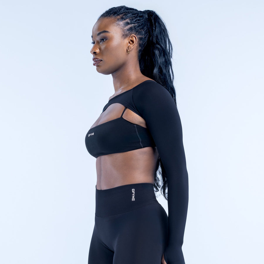 Boléro manches longues Defy Noir minuit