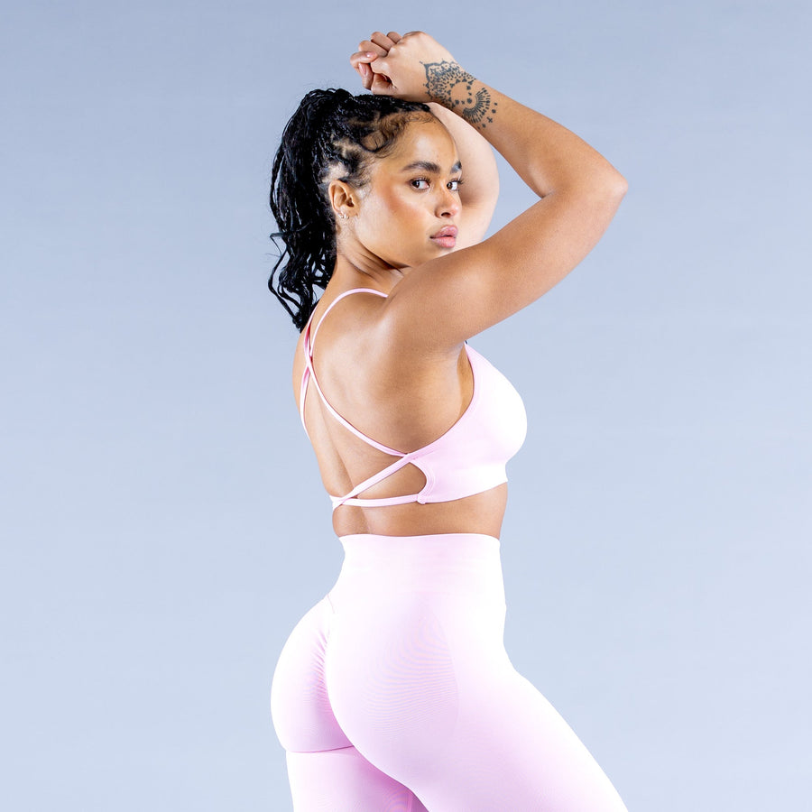 Brassière dos ouvert Dynamic Rose pâle