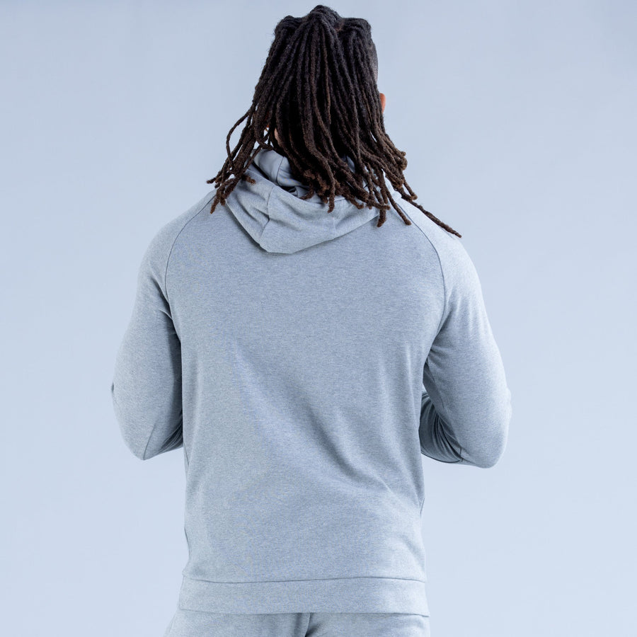 Sweat à capuche mi-épais Stealth Gris orage chiné