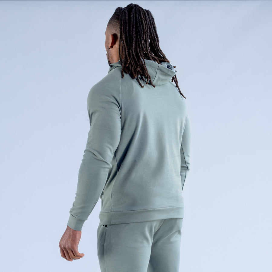Sweat à capuche mi-épais Stealth Sauge fumée
