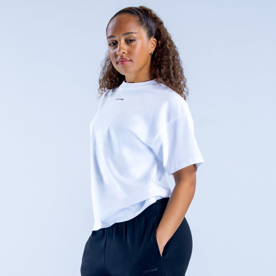 T-shirt carré Revive Blanc