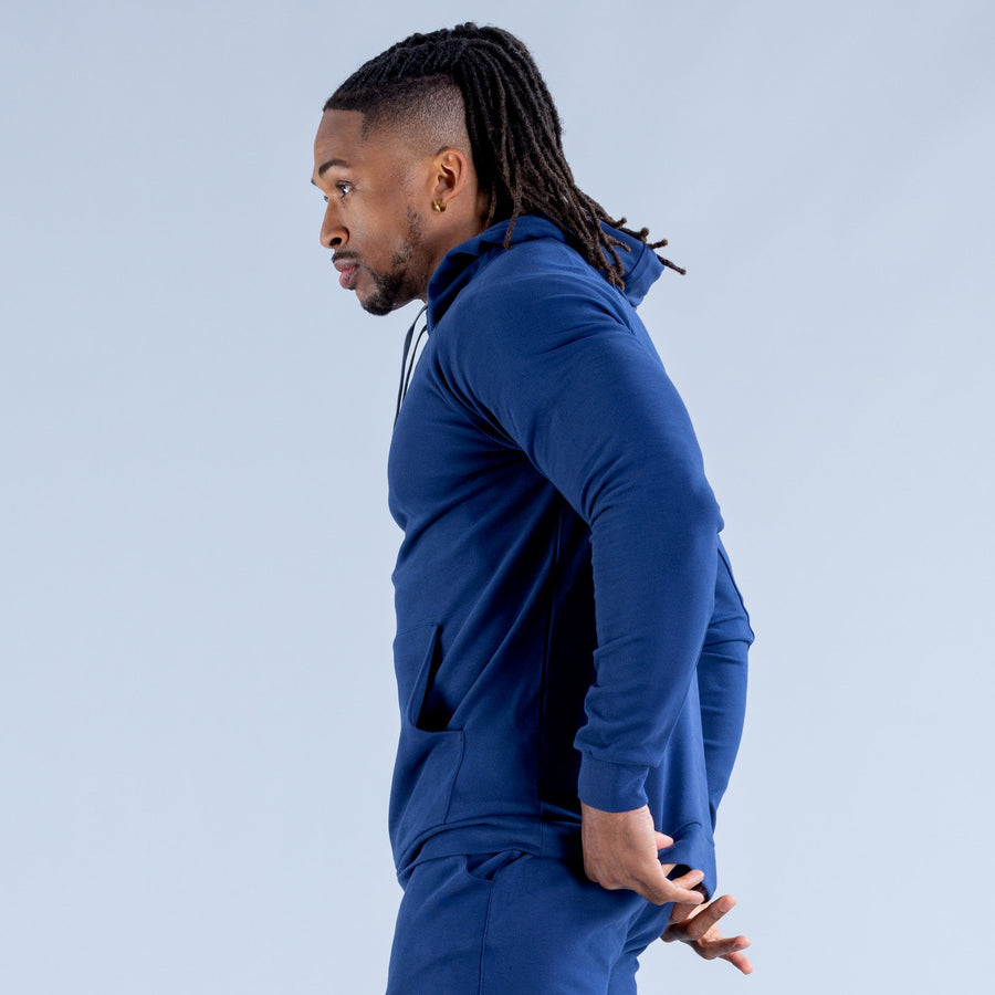 Sweat à capuche mi-épais Stealth Bleu nuit