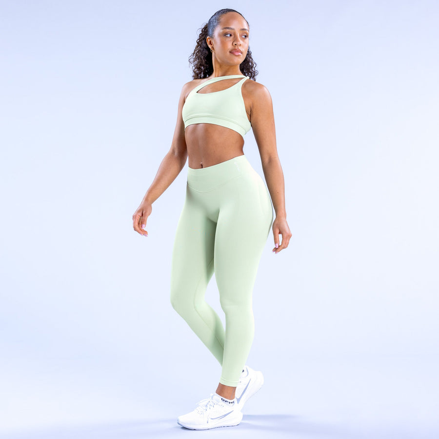 Brassière asymétrique Impact Vert palme
