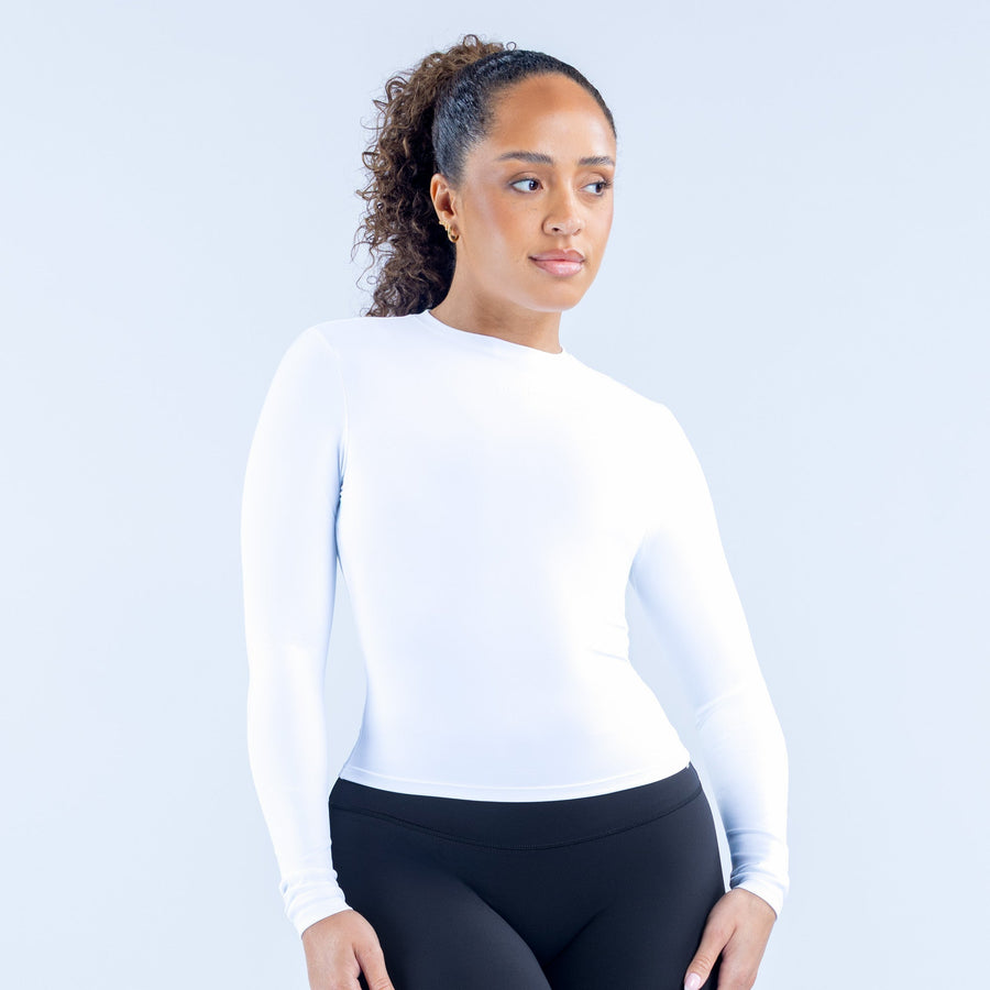 Top ajusté manches longues Origin Blanc optique