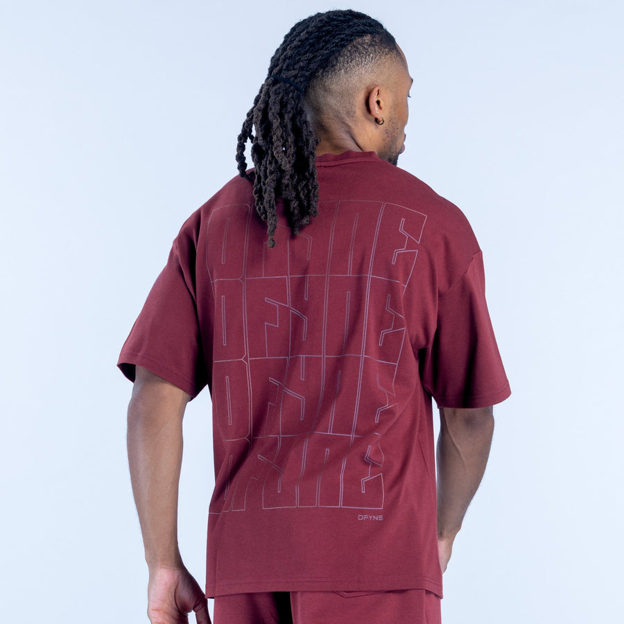 T-shirt imprimé Recharge Bordeaux