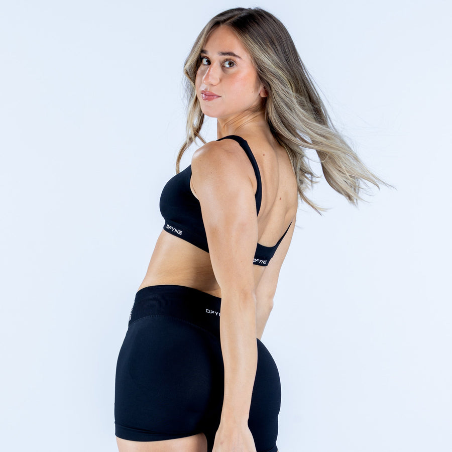 Brassière dos échancré Impact Noir minuit