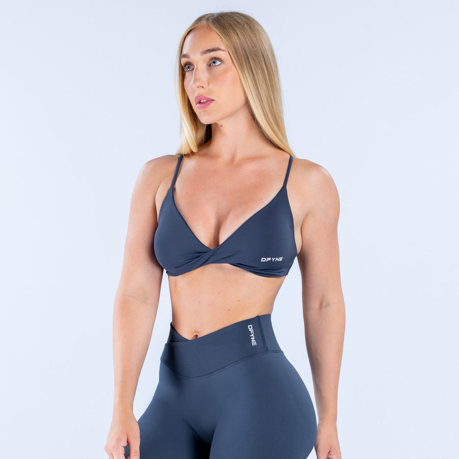 Brassière torsadée devant Vision Carbone