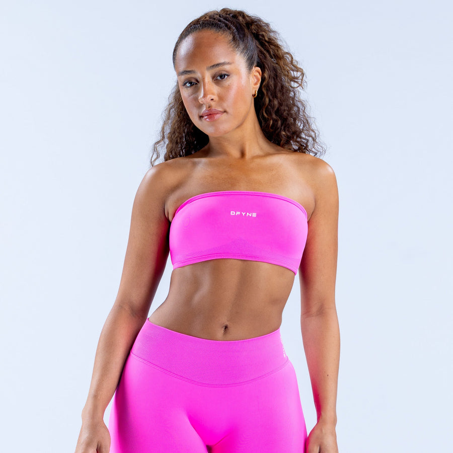 Bandeau dos ouvert Impact Fuchsia vif