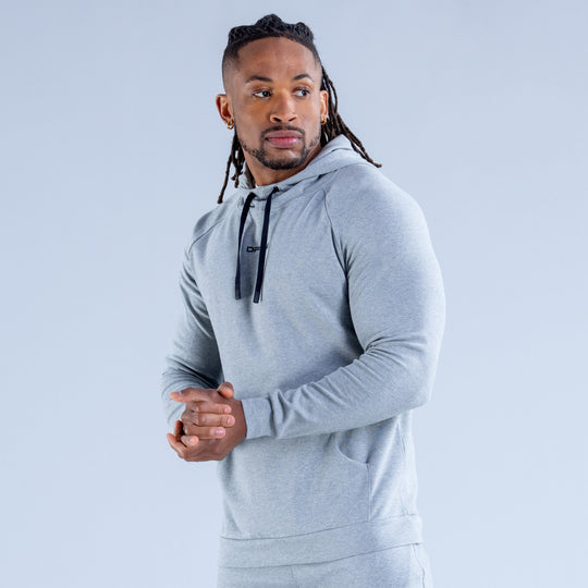 Sweat à capuche mi-épais Stealth Gris orage chiné