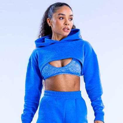 Sweat à capuche très court Revive