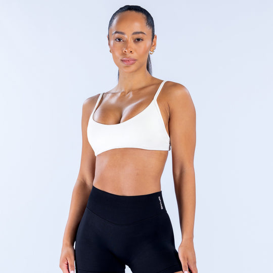Brassière col échancré Impact Ivoire