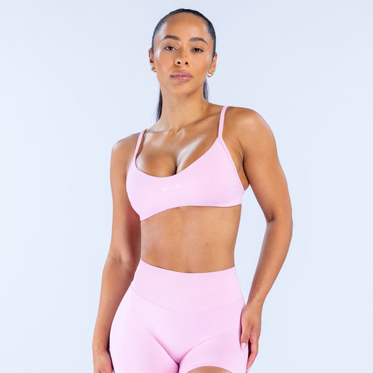 Brassière col échancré Impact Rose pâle