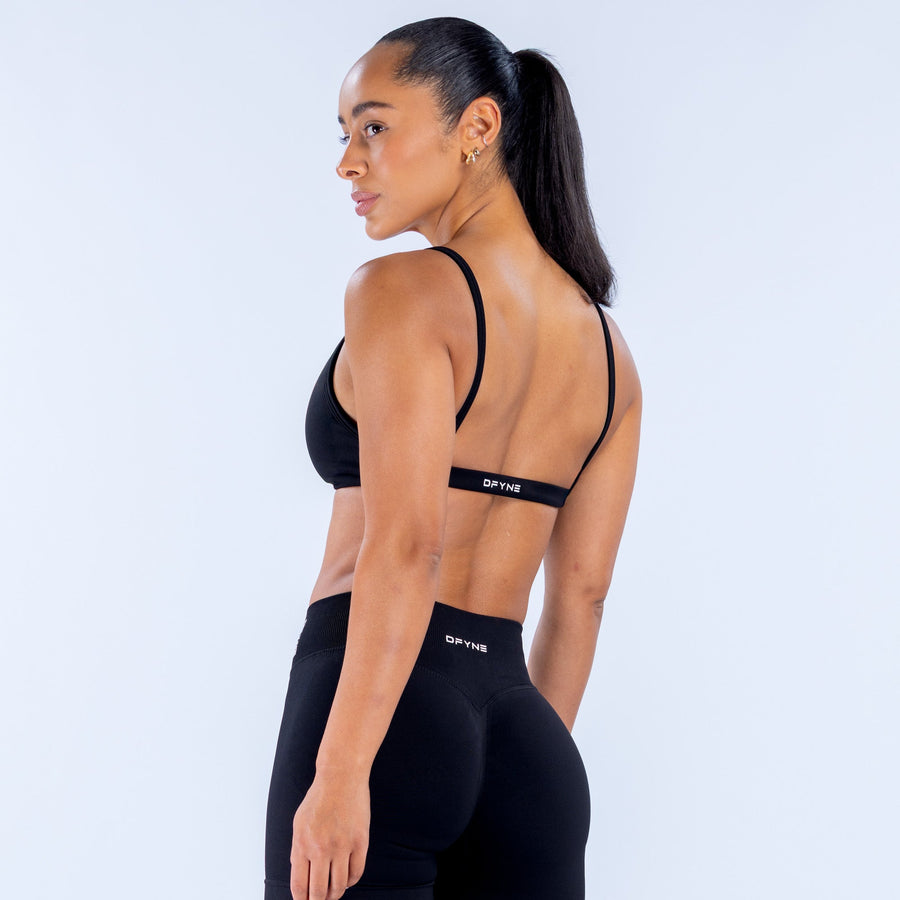 Brassière col échancré Impact Noir minuit
