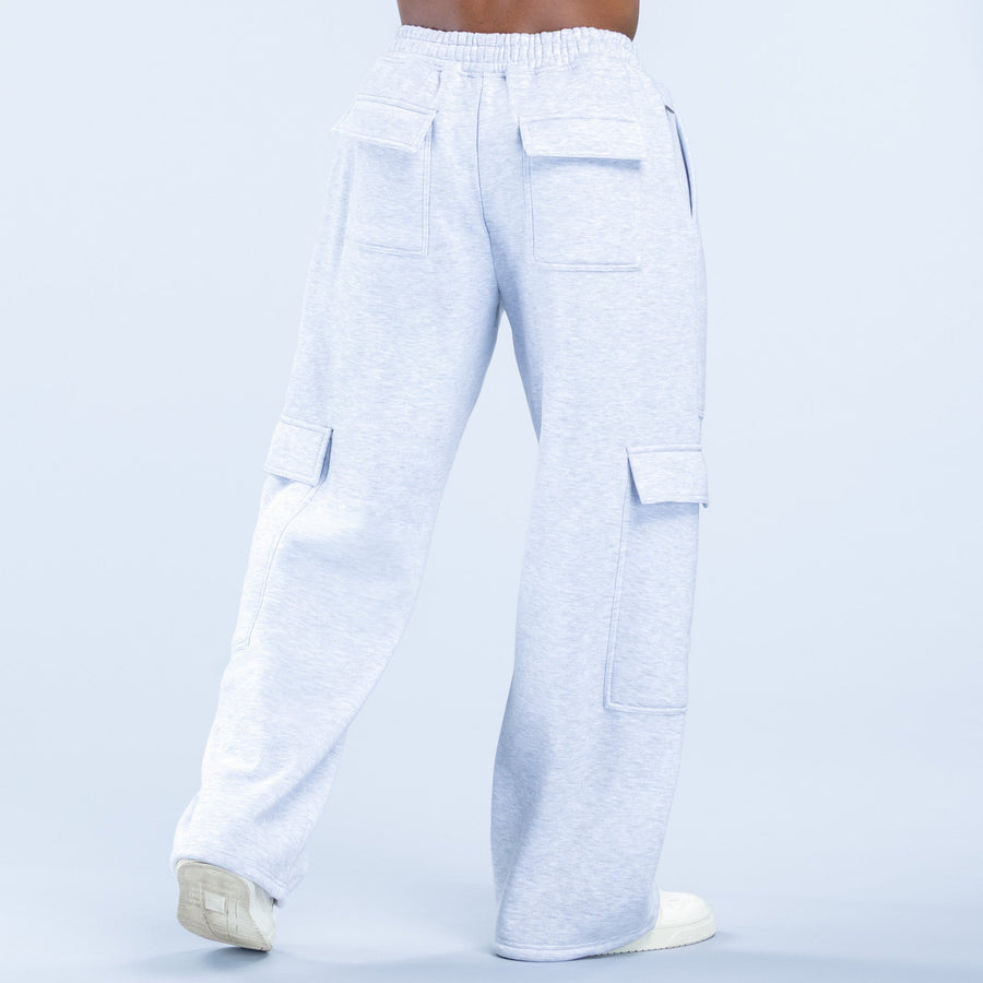 Jogging droit cargo Recharge Gris chiné
