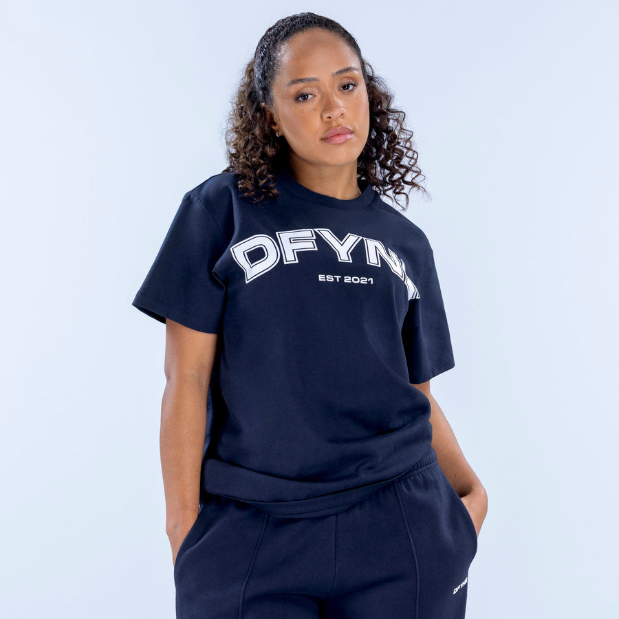 T-shirt oversize imprimé Revive Marine