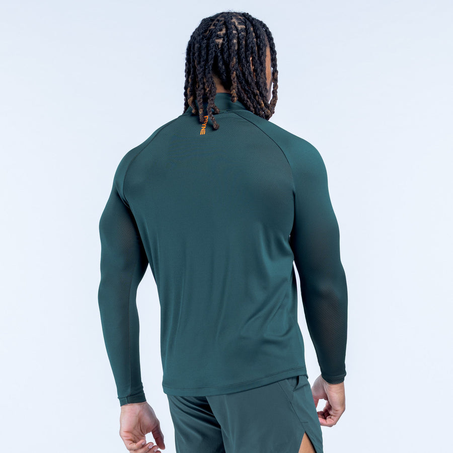 Haut quart de zip Unbound Vert ardoise